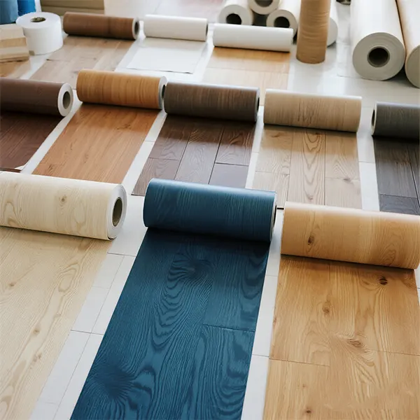 self adhesive wood panel wallpaper application