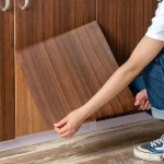 stick floor tiles kitchen