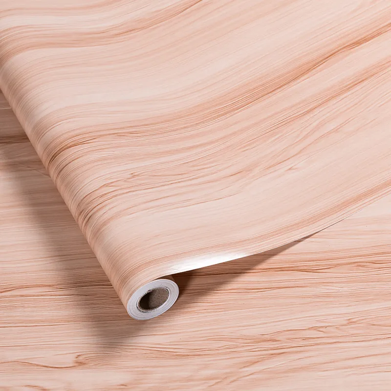glossy wood grain vinyl film