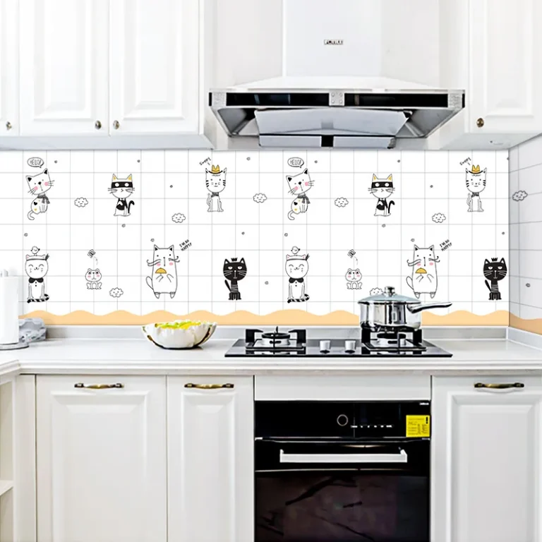 waterproof self-adhesive kitchen oil-proof wallpapers