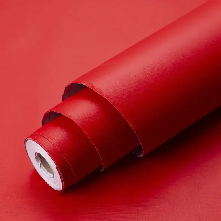 self-adhesive red wallpaper