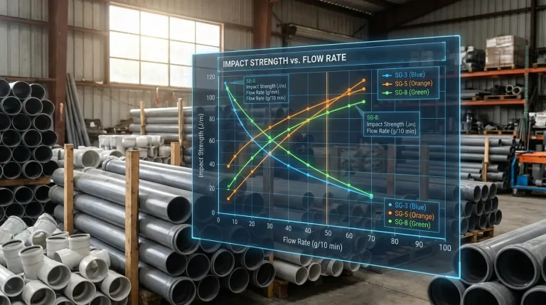 Performance comparison chart of SG series PVC resins
